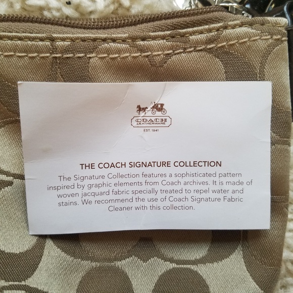 COACH Signature Crossbody Khaki Bag - Picture 8 of 8